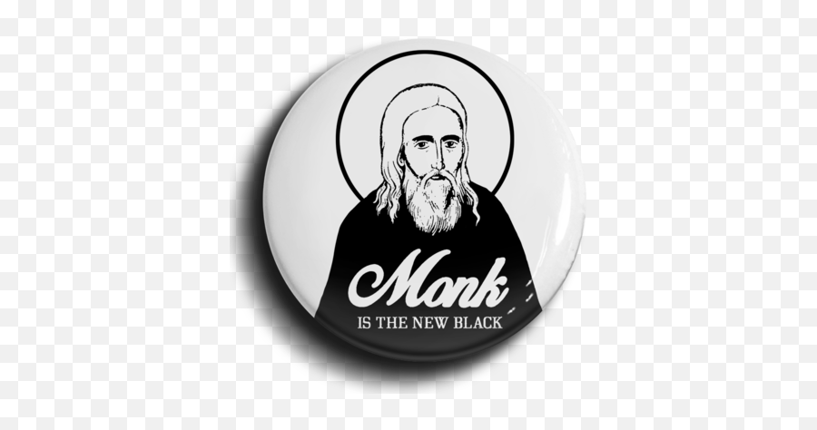 Monk Is The New Black Button - Monk Png,Black Button Png