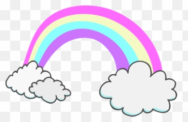 Clouds Vector Rainbow Clipart - png