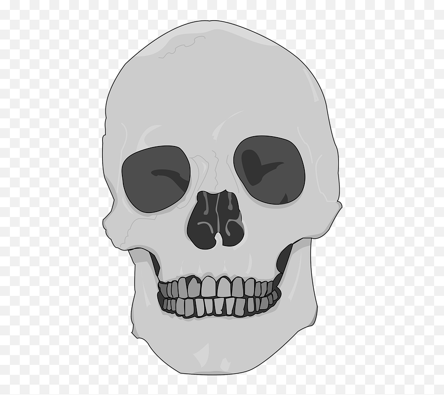 Skull Black And White Death - Skull Png,White Skull Png