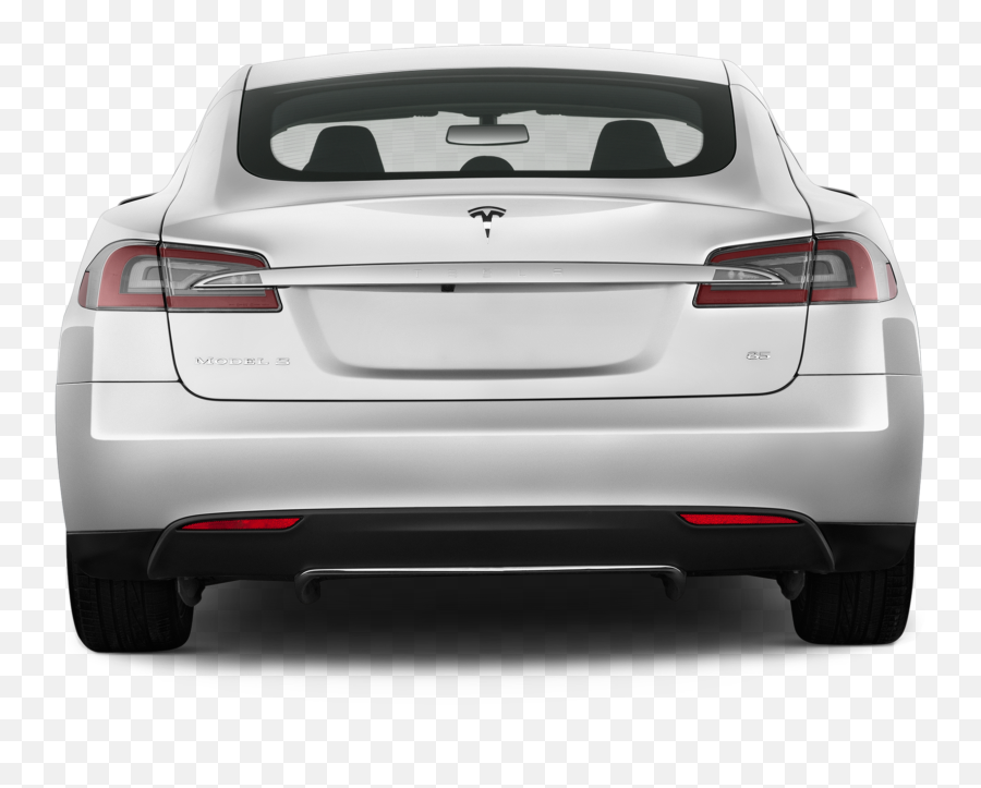 Download Tesla Clipart Hyundai Car - Tesla Model S Rear View Png,Car Rear Png