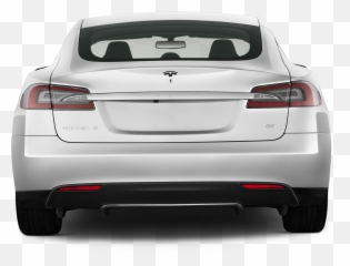 Download Tesla Clipart Hyundai Car - Tesla Model S Rear View Png,Car Rear Png