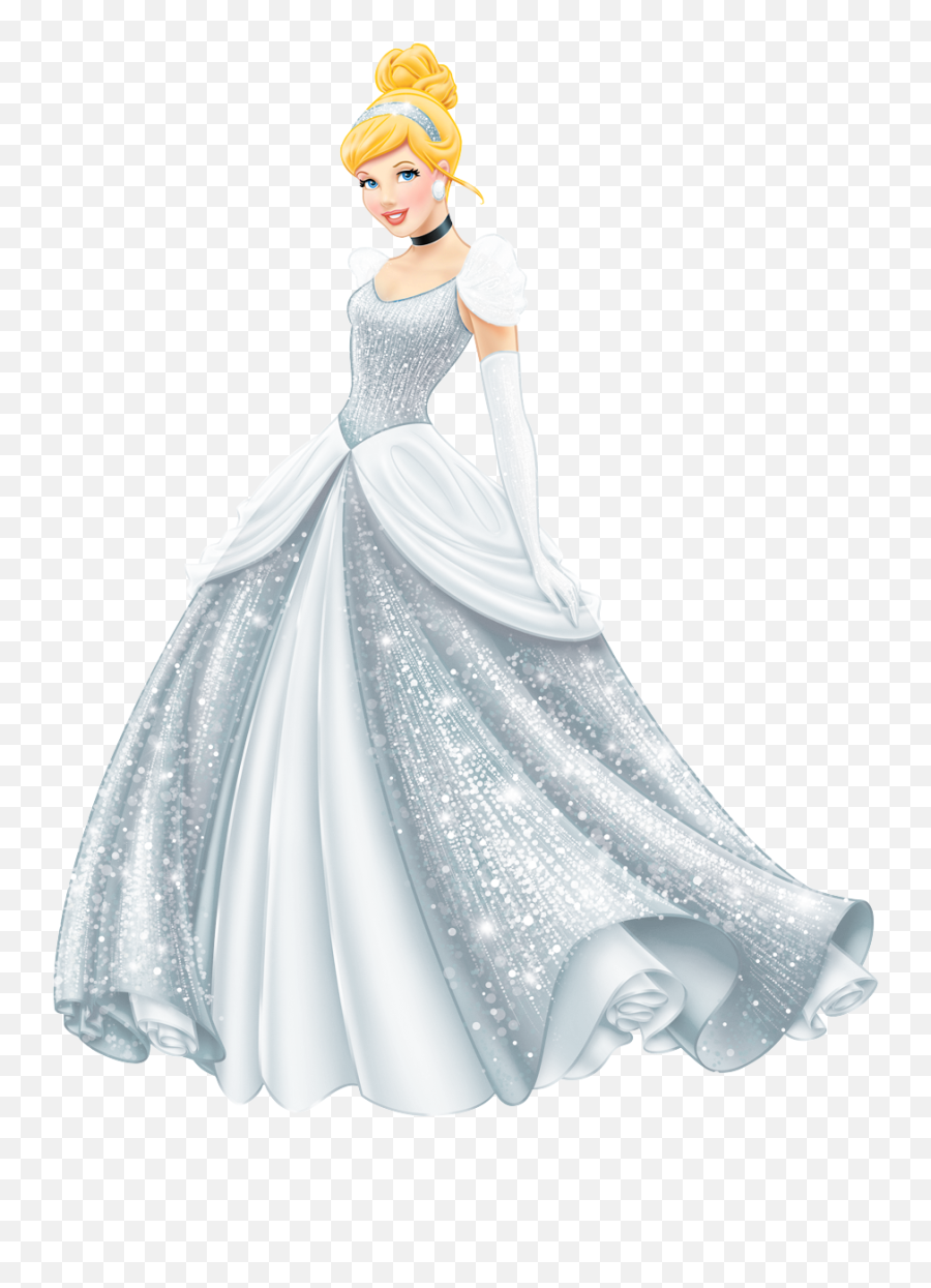 Cinderella Snow White Wedding Dress Disney Princess - Disney Princess In White Dress Png,White Dress Png
