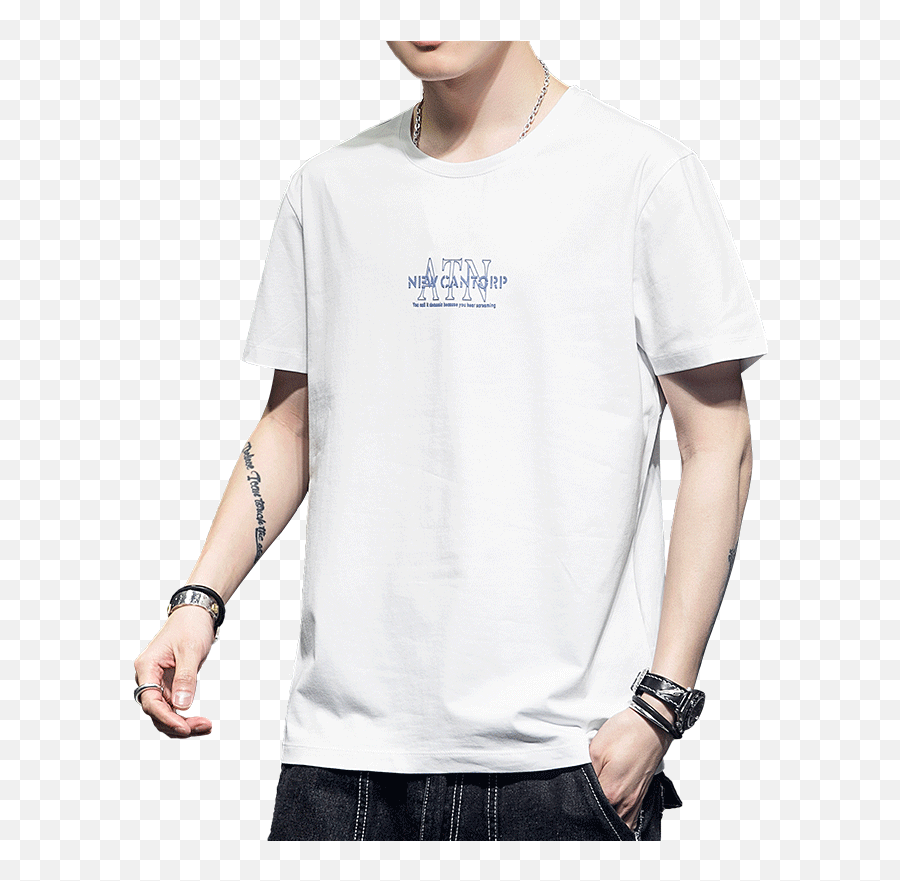 Us 1296 40 Offtonlion Brand High Quality Mens Tees For Man Summer Simple Black White Tshirts Short Sleeve Basic Top Male - Short Sleeve Png,White Tshirt Png