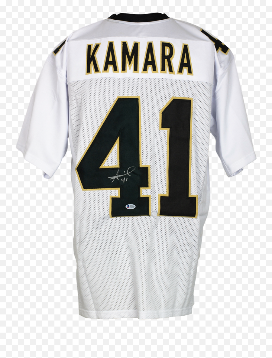 Alvin Kamara Signed Custom White Pro - Short Sleeve Png,Alvin Kamara Png