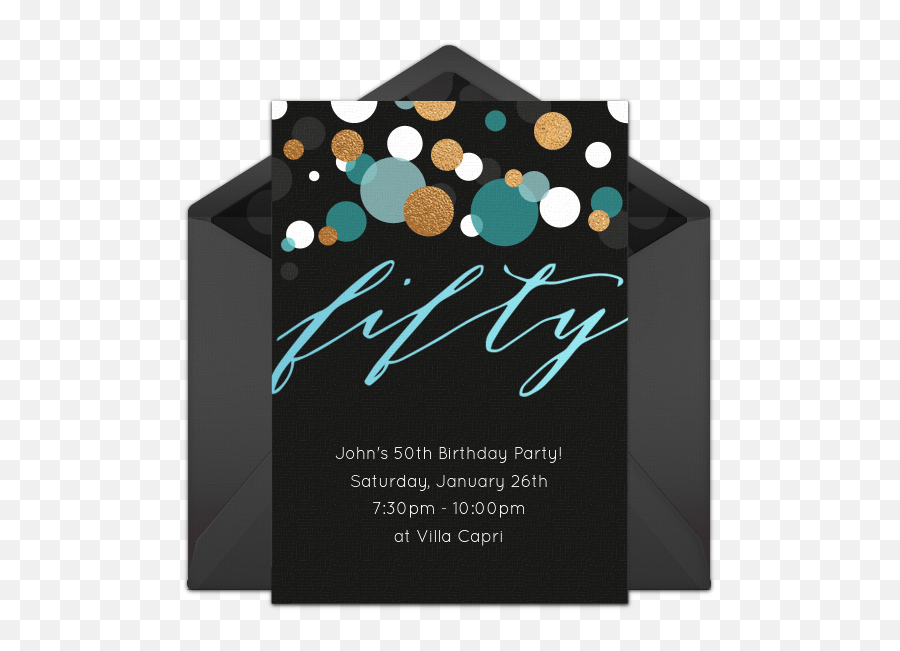Free Fifty Blue Invitations 60th Birthday - Free Retro 50th Birthday Party Invite Png,50th Birthday Png