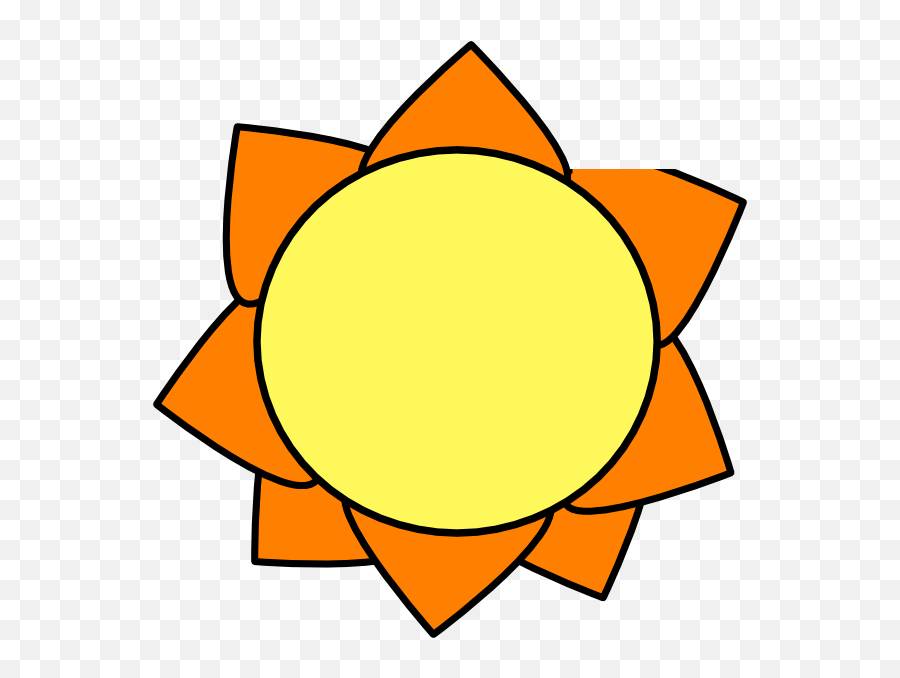 Animation Cartoon Clip Art - Sun Ray Png Download 594597 Yellow And Orange Sun,Sun Ray Png