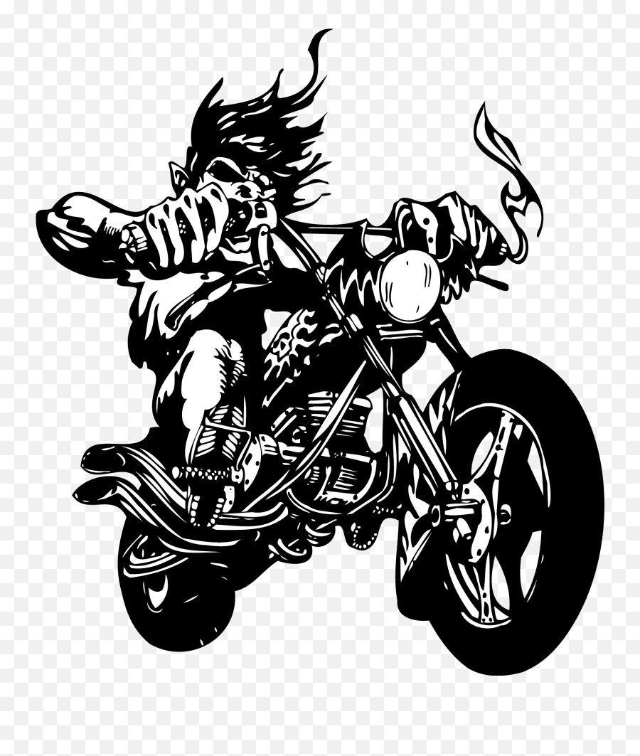 Wall Sticker Label Decal Motorcycle - Ghost Rider Vector Png,Moto Moto Png