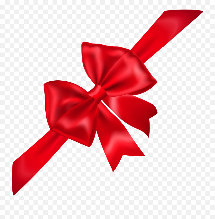 Transparent Background Red Christmas Png Present Bow