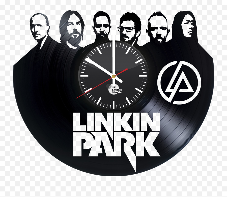 Linkin Park Handmade Vinyl Record Wall - Linkin Park Vinyl Clock Png,Linkin Park Logo Png