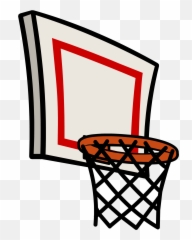 Library Of Banner Black And White Stock Basketball Red Net - Basketball Hoop Clip Art Png,Basketball Rim Png