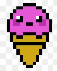 Download Helado Kawaii - Pixel Art Imprimer PNG Image with