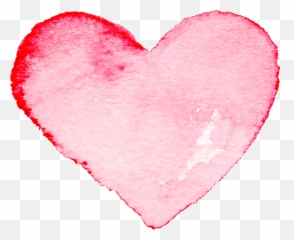 Heart Filter Png - Watercolor Painting Heart Pink Png