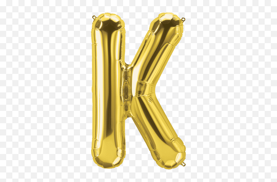 Gold Letter K 34 Balloon - Foil Balloon Letter K Png,Gold Balloon Png