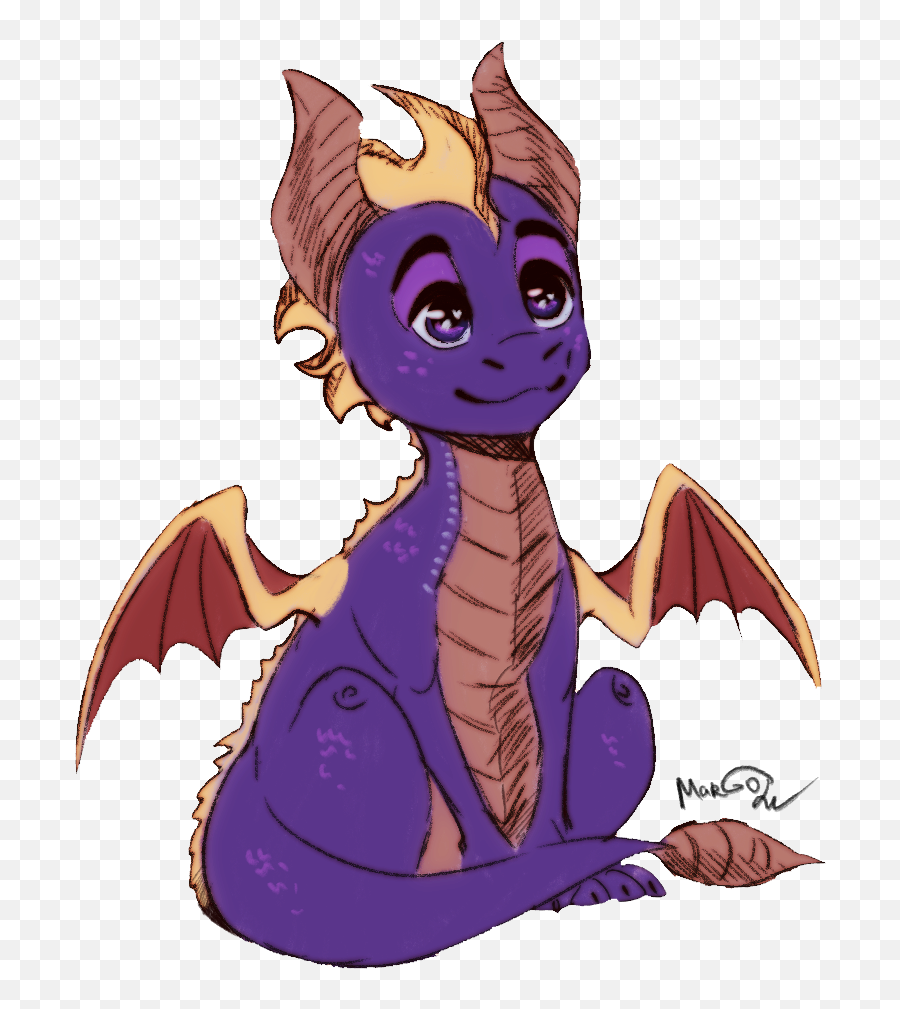 Felt The Inpiration To Draw Spyro Again - Dragon Png,Spyro Icon