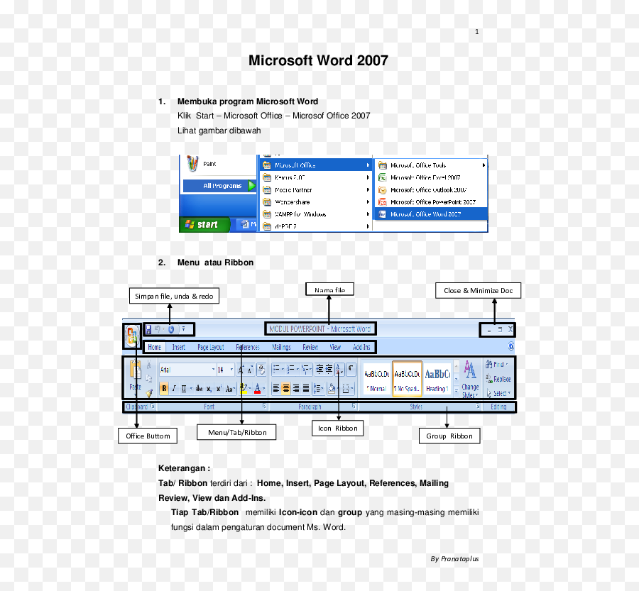Doc Microsoft Word 2007 Chia Lovely - Academiaedu Vertical Png,Fungsi Icon Pada Tab Review Microsoft Word 2007