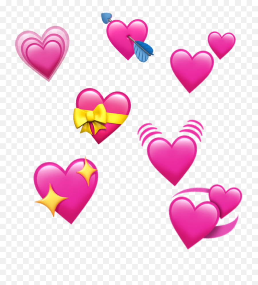 Emoji Apple Ios Iphone Heart Spreadlove - Iphone Heart Emoji Transparent Background Png,Iphone Heart Emoji Png