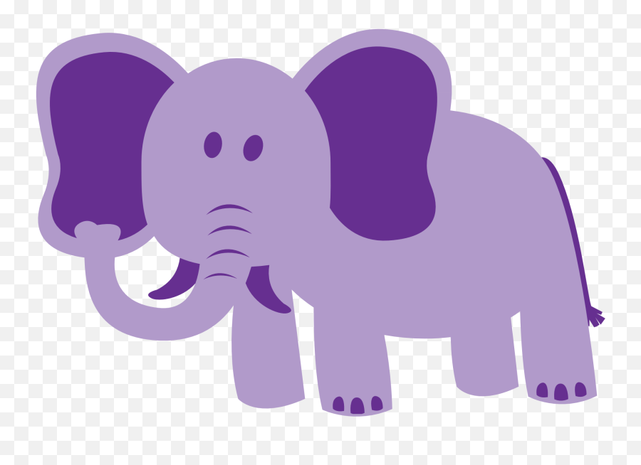 Download Purple Elephant Clipart - Colorful Animals Clip Art Purple Elephant Clipart Png,Elephant Clipart Transparent Background