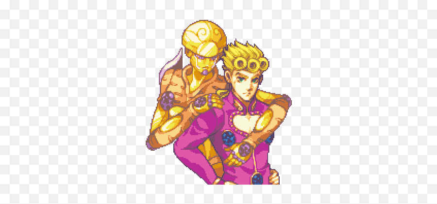 Goldexperiencetwitter - 16 Bit Giorno Giovanna Png,Giorno Giovanna Icon