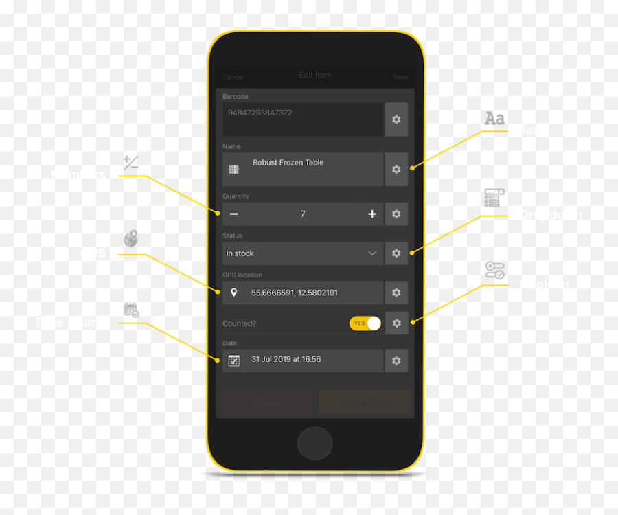 How To Customise Your Barcode Scanner Png True False Icon Yellow