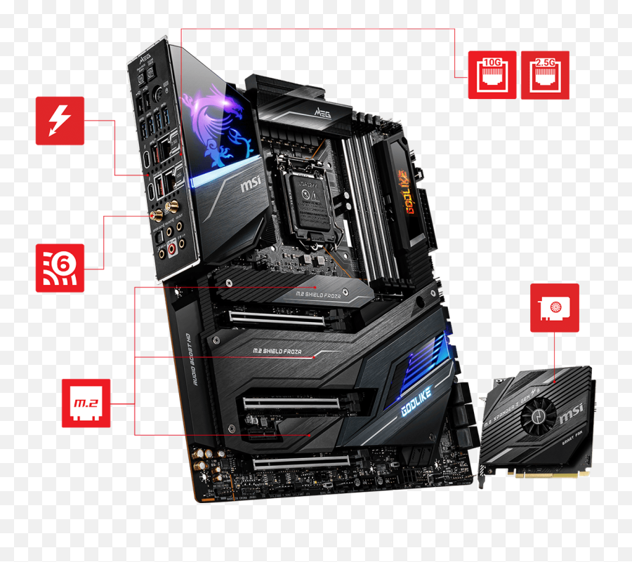 Msi Meg Z490 Godlike E - Atx Gaming Motherboard 10th Gen Msi Meg Z490 Godlike Png,Fungsi Icon Pada Microsoft Word Beserta Gambarnya