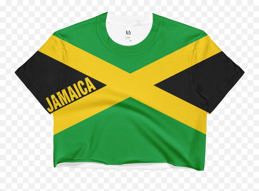 Jamaica Flag Print Crop Top - Jamaica Crop Top Png,Jamaica Flag Png