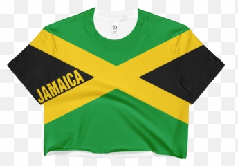 Jamaica Flag Print Crop Top - Jamaica Crop Top Png,Jamaica Flag Png