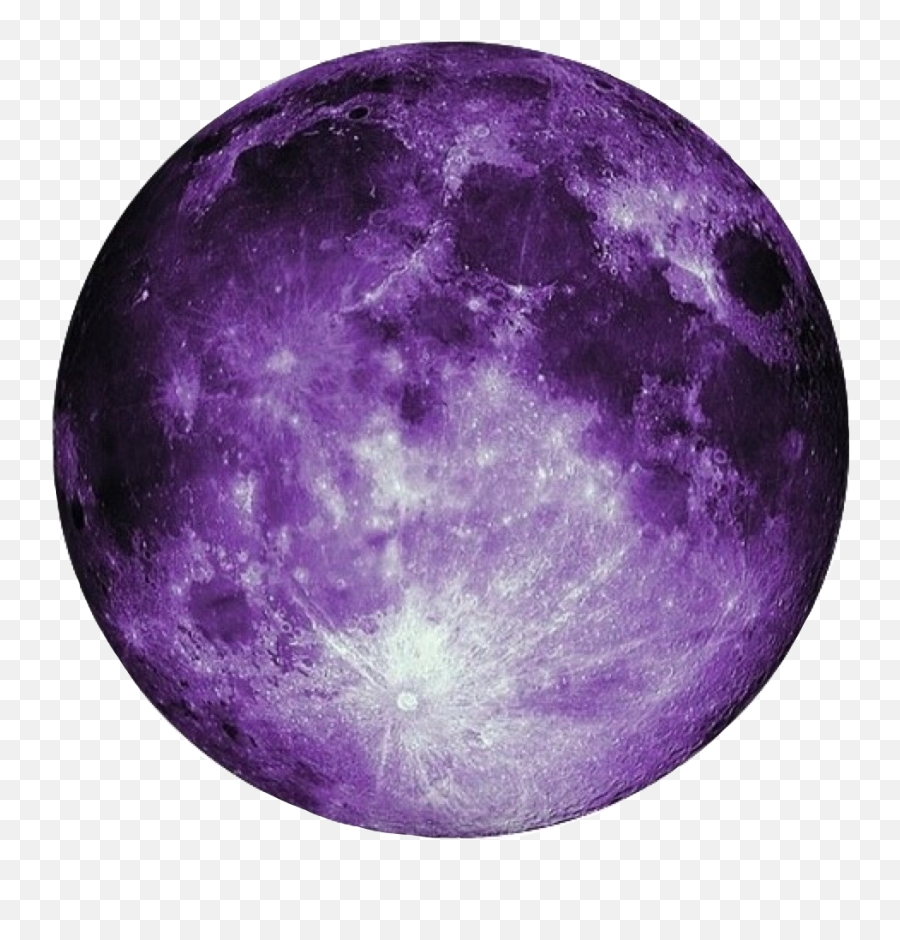 Purple Moon Freetoedit - Purple Moon No Background Png,Full Moon Transparent Background
