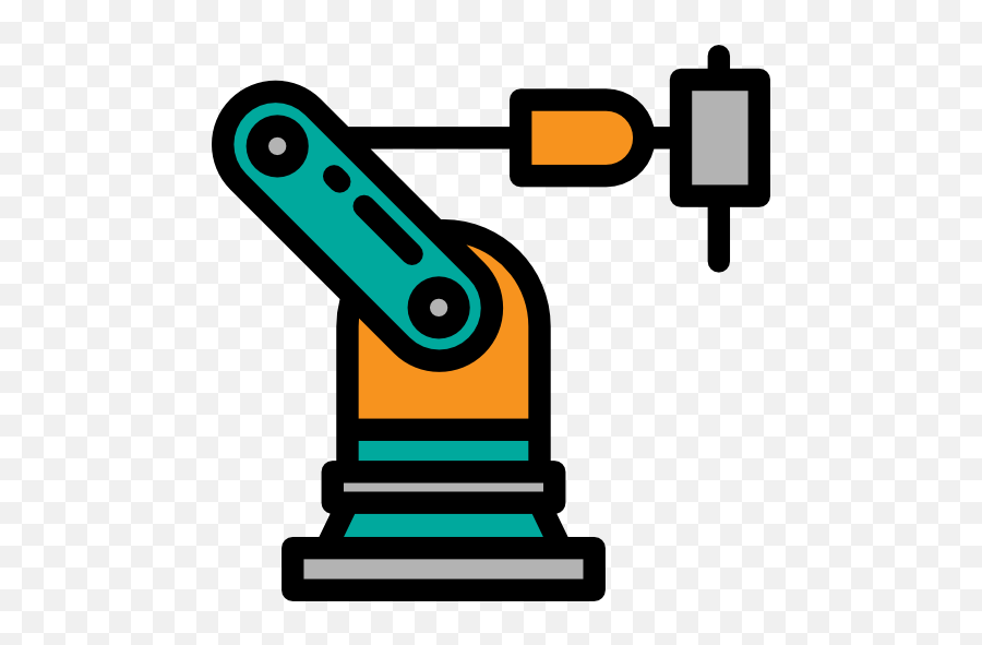 Industry Factory Robotics Industrial Robot Icon - Industrial Robot Icon Png,Factory Icon Vector Free