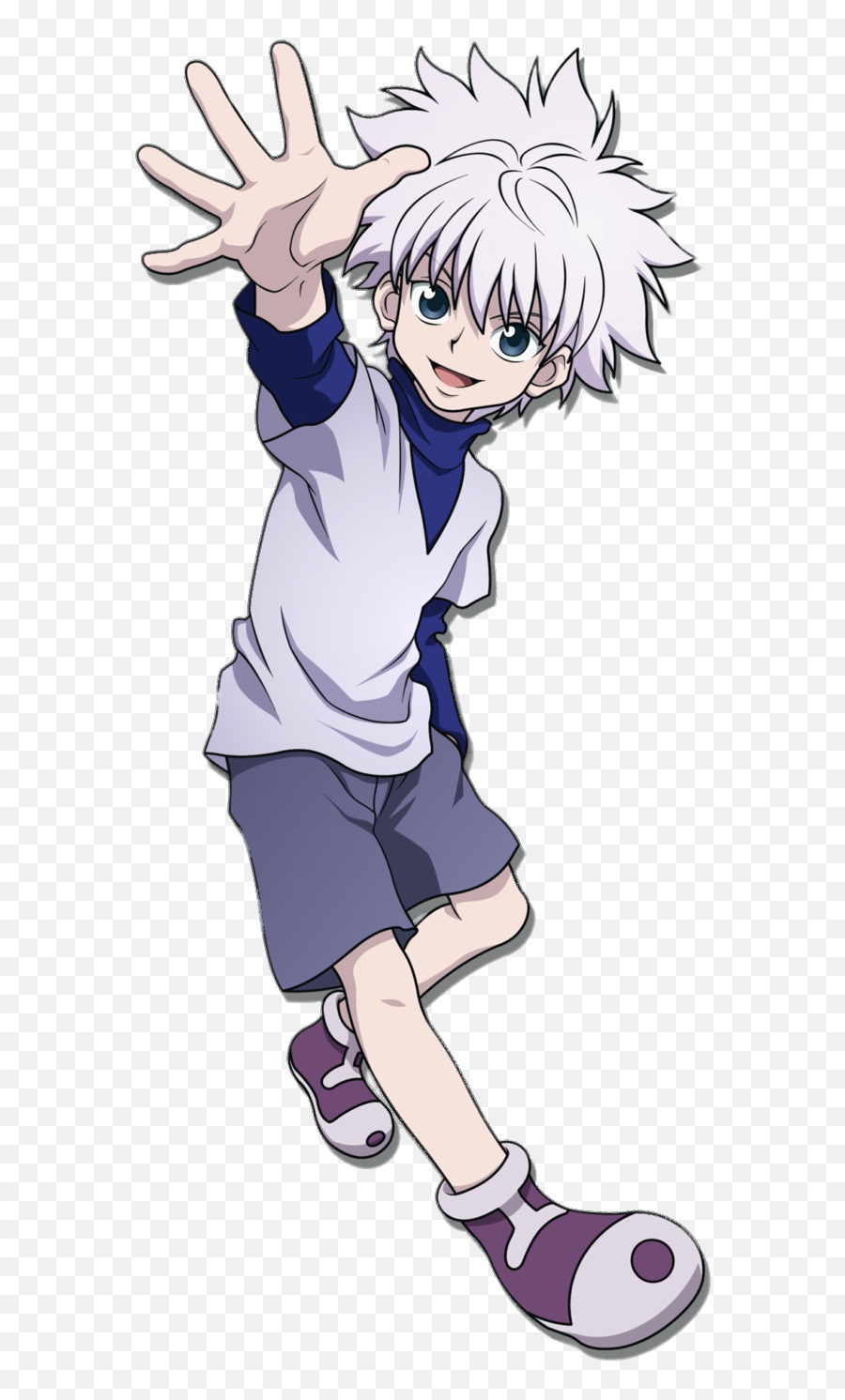 Check Out This Transparent Hunter X Killua Waving Png Icon