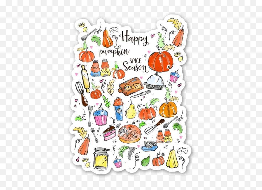 Happy Pumpkin Spice - Stickerapp Cartoon Png,Pumpkin Spice Png