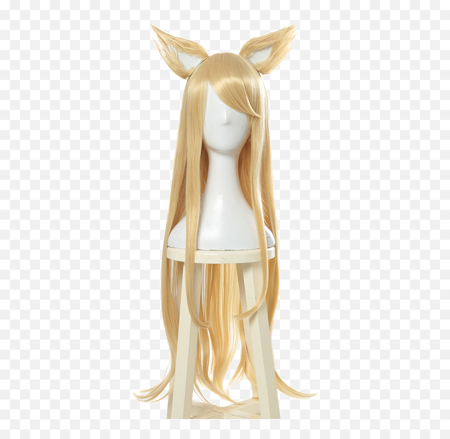 Lol Ahri Star Guardians Cosplay Wig With Ears Clips Png Portrait Icon