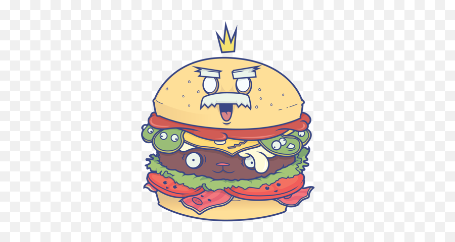 The Burger King By Skip Designers Via - Burger Illustration Png,Burger King Logo Transparent