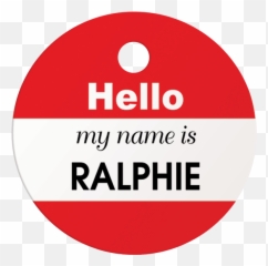My Name Is Round Pet Id Tag Png Hello