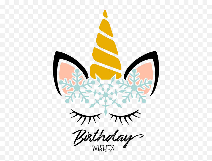 Unicorn Birthday Wishes Square Sticker - Unicorn Birthday Rainbow Birthday Card Svg Png,Birthday Logos