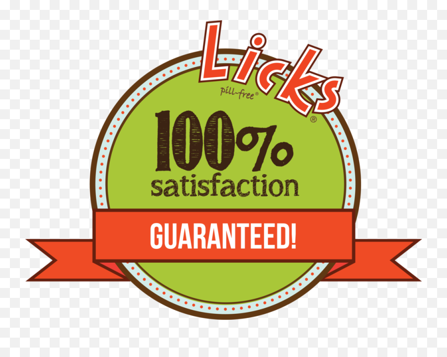 Satisfaction Guarantee U2014 Licks Pill - Free Solutions Png,Satisfaction Guaranteed Logo
