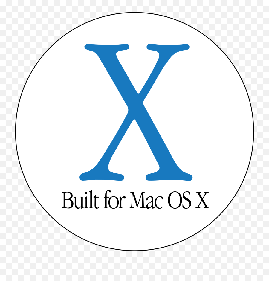 Built For Mac Os X Logo Png Transparent - Mac Yosemite Operating System Ebay,X Logo