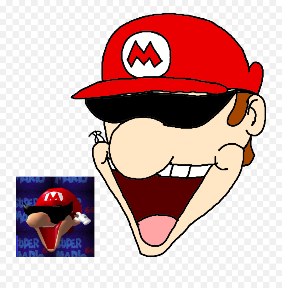 Hobo Bros Mario 64 Face - Mario 64 Face Png,Mario Face Png