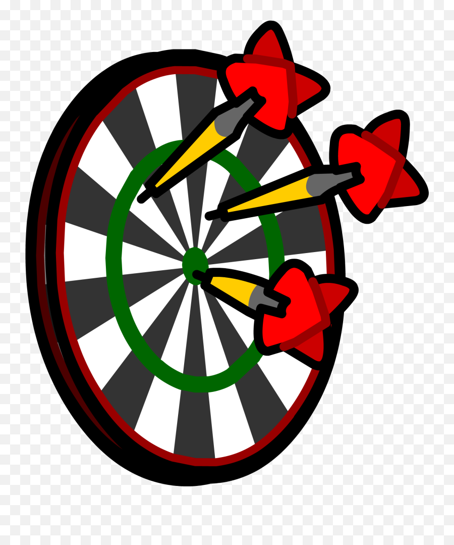 Download Dart Board Sprite 002 - Dart Board Png Full Size Dart Board Clip Art,Dart Png