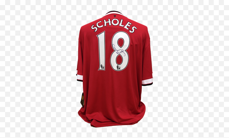 Paul Scholes Signed Manchester United Replica Shirt - Manchester United Signed Shirt Png,Red Shirt Png