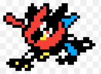 New Shiny Pokemon Ash Greninja - Greninja Pixel Art Png,Ash Greninja Png