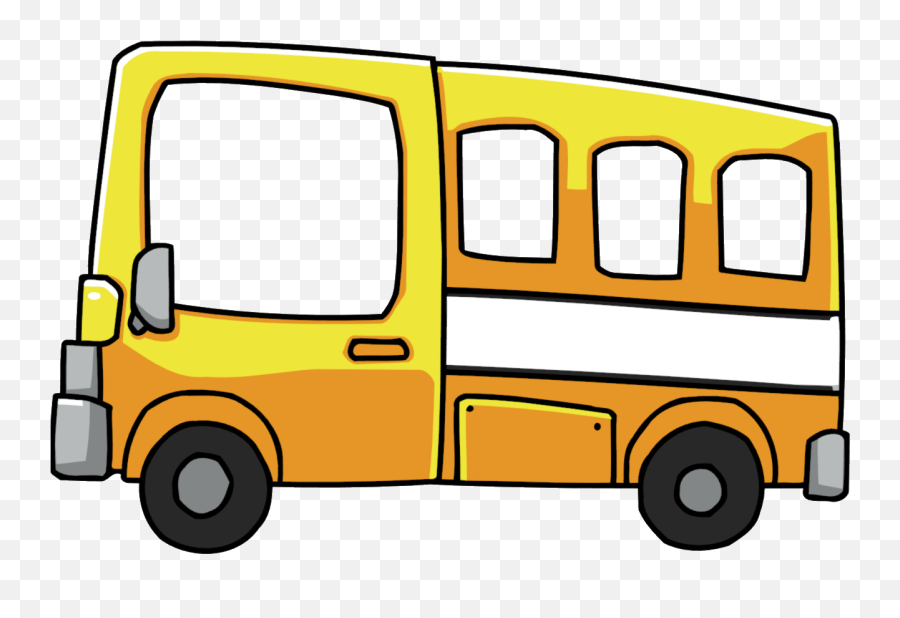 Bus Clipart Yellow - Scribblenauts Bus Png,School Bus Clipart Png