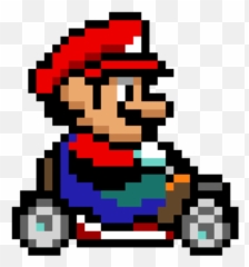 The Evolution Of Mario Kart - Pixel Art png