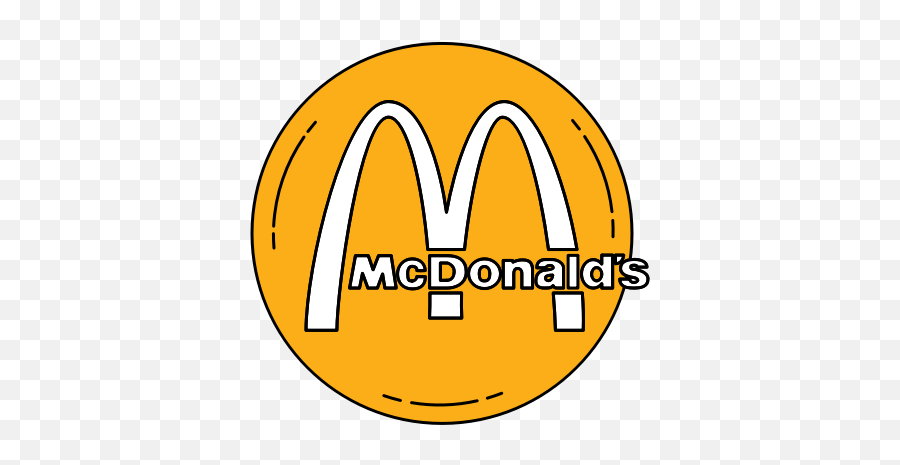 Brand Fastfood Logo Mcdo Mcdonalds Orange Icon - Climate Change In Antarctica Png,Mc Donalds Logo