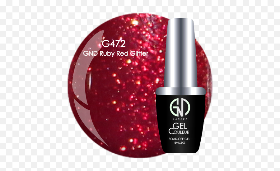 Gnd Ruby Red Glitter G472 One Step Gel - L1m Full Size Gel Png,Red Glitter Png