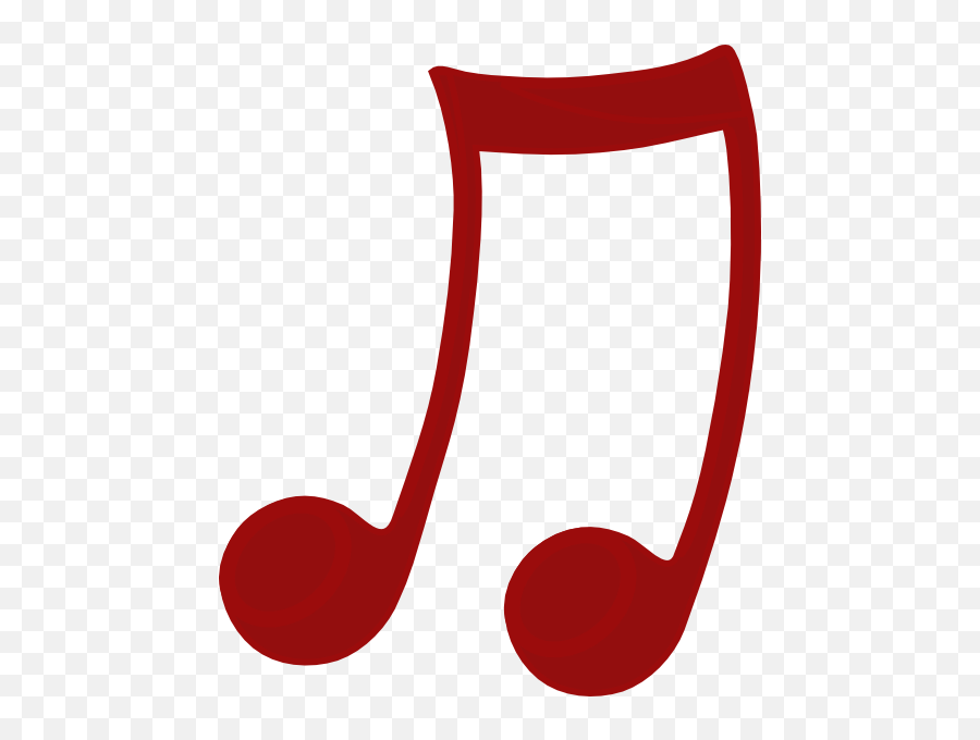 Nota Musical Vermelha Clip Art - Vector Clip Png,Musical Png