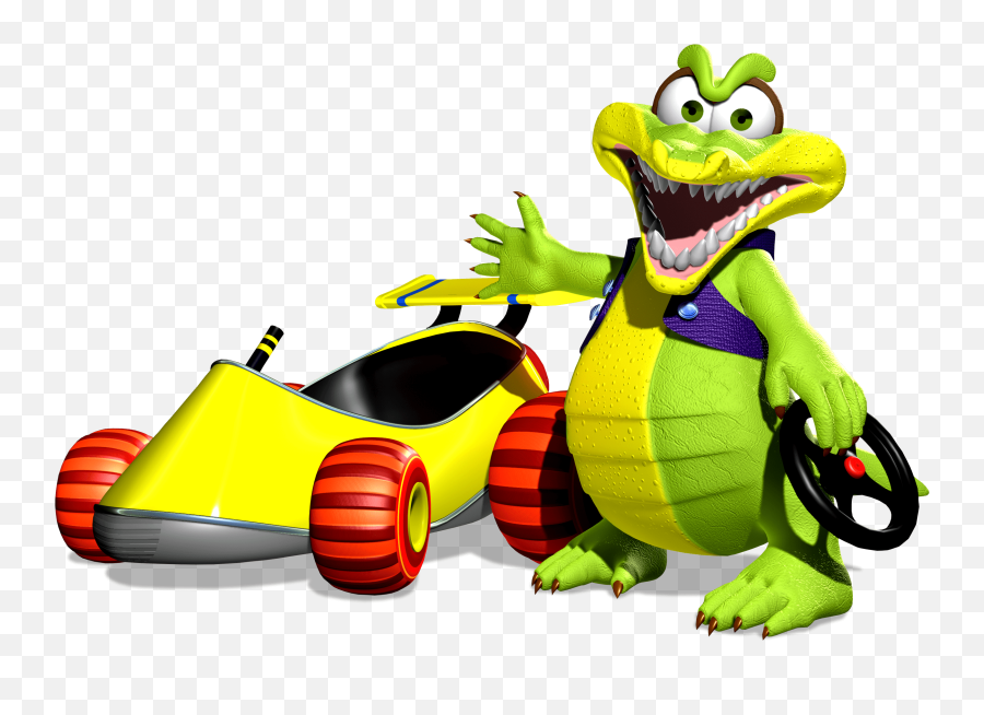 Download Krunch And His Car In Diddy Kong Racing Ds - Diddy Kong Racing Png,Funky Kong Png