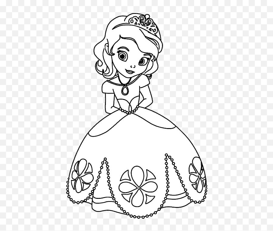 Princesita Sofia Png - Increble Para Colorear Princesa Sofia Princess Cute Coloring Pages For Kids,Princesa Sofia Png