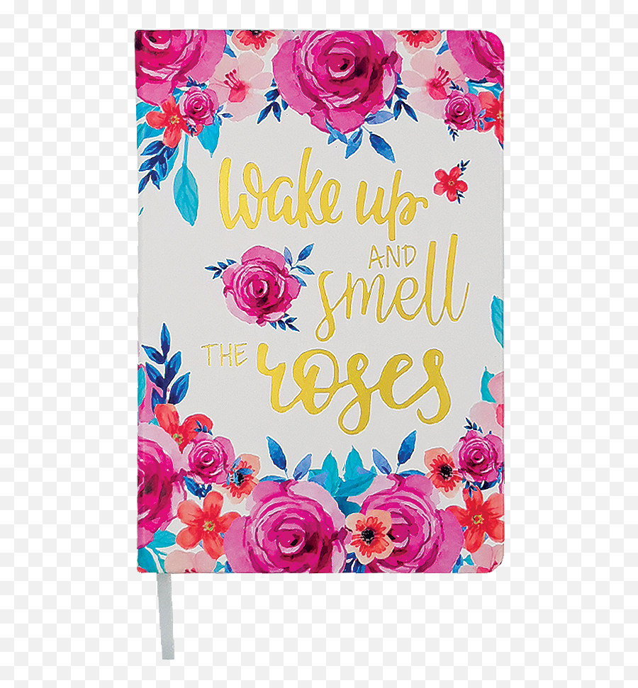 Sassy Pu Notebook - Wake Up And Smell The Roses Hybrid Tea Rose Png,Smell Png