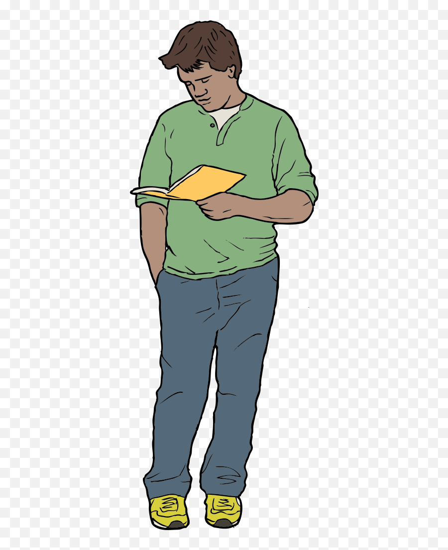 Man Reading With Glasses Png Svg Clip Art For Web - Man Reading A Book Cartoons,Reading Glasses Png