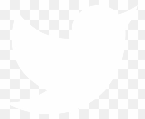 White Transparent Twitter Logo Clipart - Vector png
